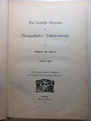 1 F 76 4 - 3,2 : Die deutsche Literatur des Neunzehnten Jahrhunderts (1910)
