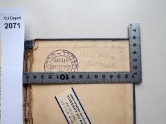 - (Munck, Arthur), Von Hand: Name, Ortsangabe; 'Arthur Munck אָשֵר
1423 Blaine
Detroit Mich.'. 