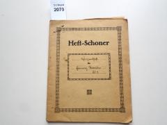  Heft-Schoner. Schönschreibtheft für Fanny Strauber, Kl. 8. (k.A.)