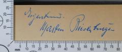 - (Riesenburger, Martin), Von Hand: Exlibris, Name; 'Eigentum:
Martin Riesenburger'. 