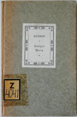 Z 4104: Junger Wein und zwei andere Novellen ([1923])