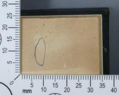 - (Zentralbücherei Theresienstadt Volkslesehalle), Von Hand: Zeichen; '[Blauer Ring]'.  (Prototyp)