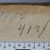 -, Von Hand: Nummer; '412 / 1/2'