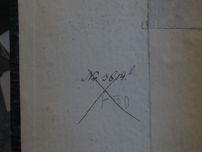 Cn 614 : M. A. Plauti Miles Gloriosus (1827);- (Friedrichs-Werdersches Gymnasium (Berlin)), Von Hand: Nummer; 'Nr. 3614 b
F 30'. 
