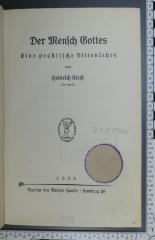 248 ERNS : Der Mensch Gottes : Eine praktische Sittenlehre (1925)