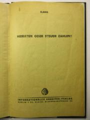 38/80/40350(8) : Heiraten oder Steuern zahlen (1929)