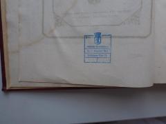 - (Städtische Musikbücherei Berlin - Prenzlauer Berg), Stempel: Wappen, Ortsangabe, Name; 'Städtische Musikbücherei, Berlin - Prenzlauer Berg, Schönhauser Allee 175'. 