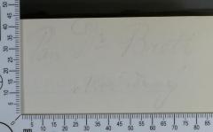 - (Brett, ?), Von Hand: Exlibris, Name; 'Pan Dr Brett v K[…]'. 