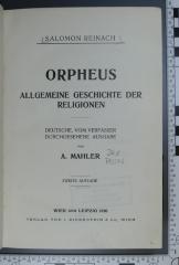 291 REIN : Orpheus : allgemeine Geschichte der Religionen  (1910)