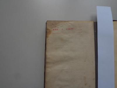 -, Stempel: Berufsangabe/Titel/Branche, Name; 'Rab. J. Loewit'