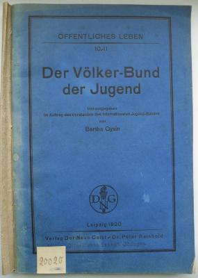 Kps 5710 : Der Völker-Bund der Jugend (1920)