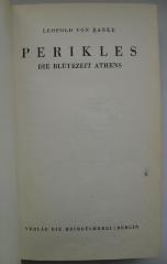 Gesch 167/1  : Perikels. Die Blütezeit Athens (1942)