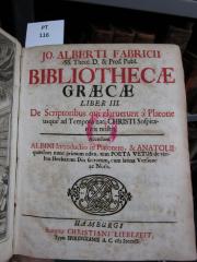  Jo. Alberti Fabricii Bibliotheca Graeca (1707)