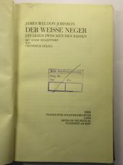 18/80/41545(2) : Der Weisse Neger. Ein Leben zwischen den Rassen (1928)
