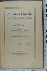 296.04 LINC : Abraham Lincoln : the tribute of the synagoge  (1927)