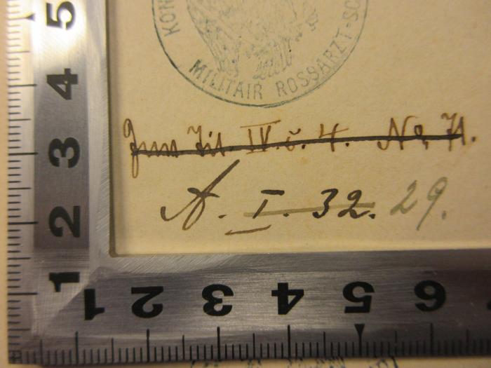 -, Von Hand: Annotation; 'g[?] Jit IV.i. 4. Nr. 71
A. I. 32.29.'