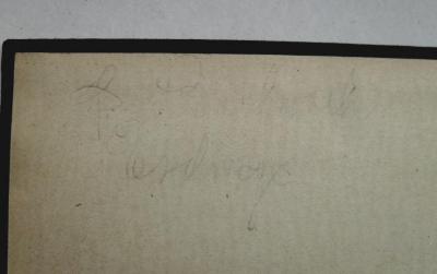 - (Buhwack[?] (Firma ?)), Von Hand: Name, Ortsangabe; 'Fa. Buhwack / Eschwege'. 