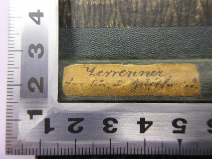 -, Etikett: Zeichen; 'Zerrenner
[?]'