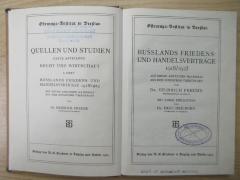G 268 : Russlands Friedens- und Handelsverträge 1918/1923 (1924)