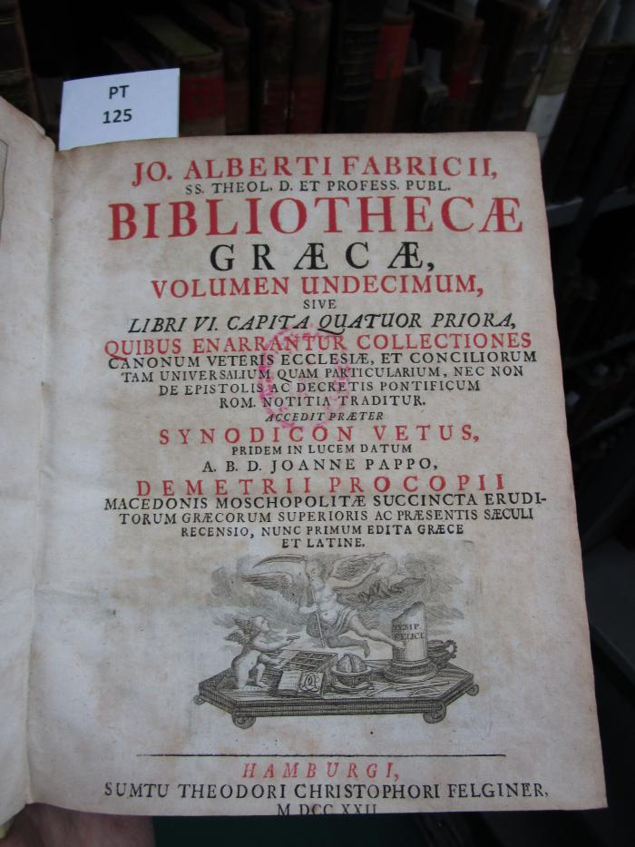  Jo. Alberti Fabricii Bibliotheca Graeca (1722)