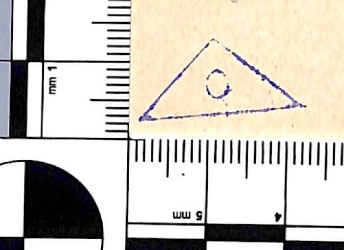 -, Stempel: Zeichen