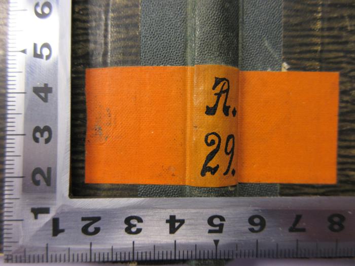 -, Etikett: Nummer; 'A.
29.'