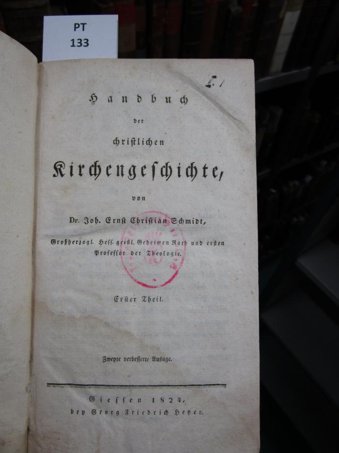  Handbuch der christlichen Kirchengeschichte (1824)