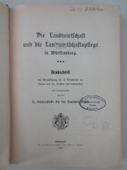 94/2021/46014 : Die Landwirtschaft und die Landwirtschaftspflege in Württemberg. (1908)