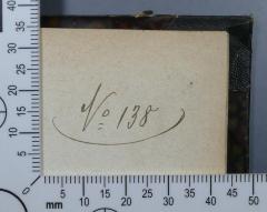 - (Kraus, Josef), Von Hand: Nummer; 'No 138'. 