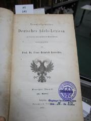  Neues allgemeines deutsches Adels-Lexicon; [Aa-Boyve] (1859)