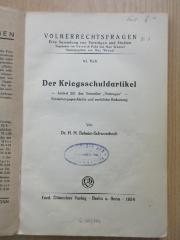 E 311 : Der Kriegsschuldartikel (1934)