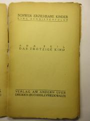 38/80/40292(9) : Das trotzige Kind (1926)