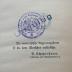 - (Bibliothek der Cölner Hochschulen), Stempel: Berufsangabe/Titel/Branche; 'Bibliothek der Cölner Hochschulen'. 