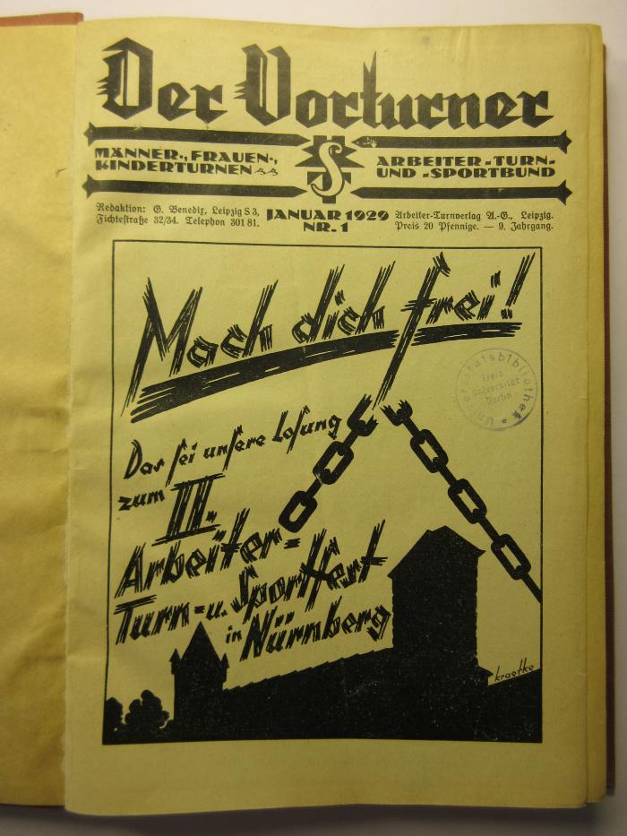 38/80/44035(6)-9.1929 : Der Vorturner : Monatsschr. für Männer-, Frauen- u. Kinderturnen im Arbeiter-Turn- und Sportbund (1929)