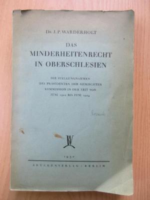 E 611 : Das Minderheitenrecht in Oberschlesien (1930)