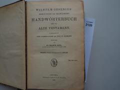  Wilhelm Gesenius' hebräisches und aramäisches Handwörterbuch über das Alte Testament. (1895)