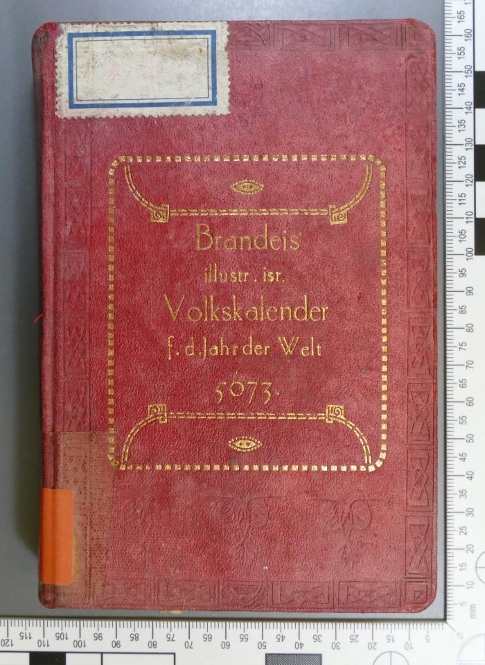 296.059 BRAN : Brandeis illustrirter israelitischer Volkskalender : für das Jahr der Welt 5673 (1912-1913)