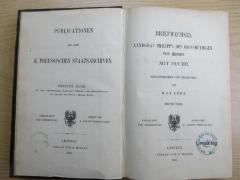 Gh 430-1 : Briefwechsel Landgraf Philipp's des Grossmüthigen von Hessen mit Bucher.  (1880)