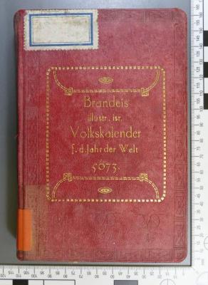 296.059 BRAN : Brandeis illustrirter israelitischer Volkskalender : für das Jahr der Welt 5673 (1912-1913)