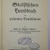 Bb 287 a : Statistisches Handbuch des gesamten Deutschtums (1927)