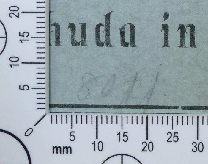 -, Von Hand: Signatur; '8011'