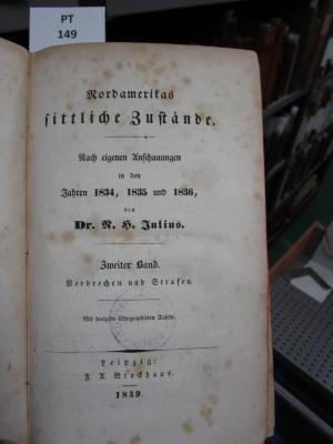  Nordamerikas sittliche Zustände; nach eigenen Anschauungen in den Jahren 1834, 1835 und 1836 (1839)