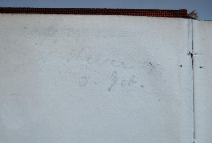 - ([?], Hermann), Von Hand: Notiz, Name; '[...] Wihelm[?] o. Geb.[?]'. 
