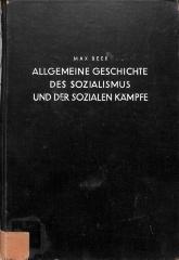 9/959 : Allgemeine Geschichte des Sozialismus und der sozialen Kämpfe (1931)