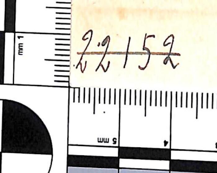 - (NSDAP-Gauarchiv und -museum Südhannover-Braunschweig), Von Hand: Signatur; '22152'. 