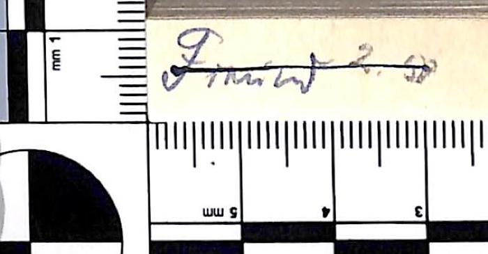 - (Freund), Von Hand: Name; 'Freund'. 