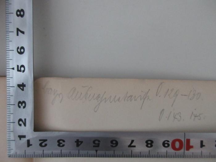 98/2021/41091 : Vereinheitlichung des deutschen Eisenbahnwesens : Eine Ergänzung der Schrift Die deutsche Eisenbahngemeinschaft (1913);- (Elsas, Fritz Dr.), Von Hand: Notiz; 'bayr Außnahmetarife S. 129-130. S. 143. 145.'. 