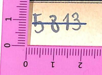 - (NSDAP-Gauarchiv und -museum Südhannover-Braunschweig), Von Hand: Signatur; '5813'. 