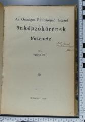 296.082 BACH : Az Országos Rabbiképzö Intézet önképzökörének története  (1928)
