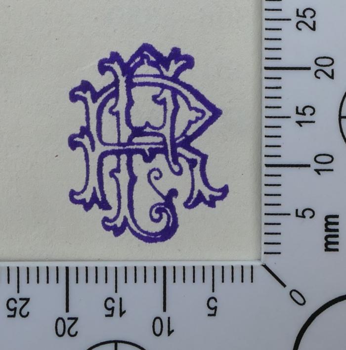 - (Ferda), Stempel: Monogramm; 'RF [?]'.  (Prototyp)